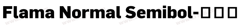 Flama Normal Semibol字体转换